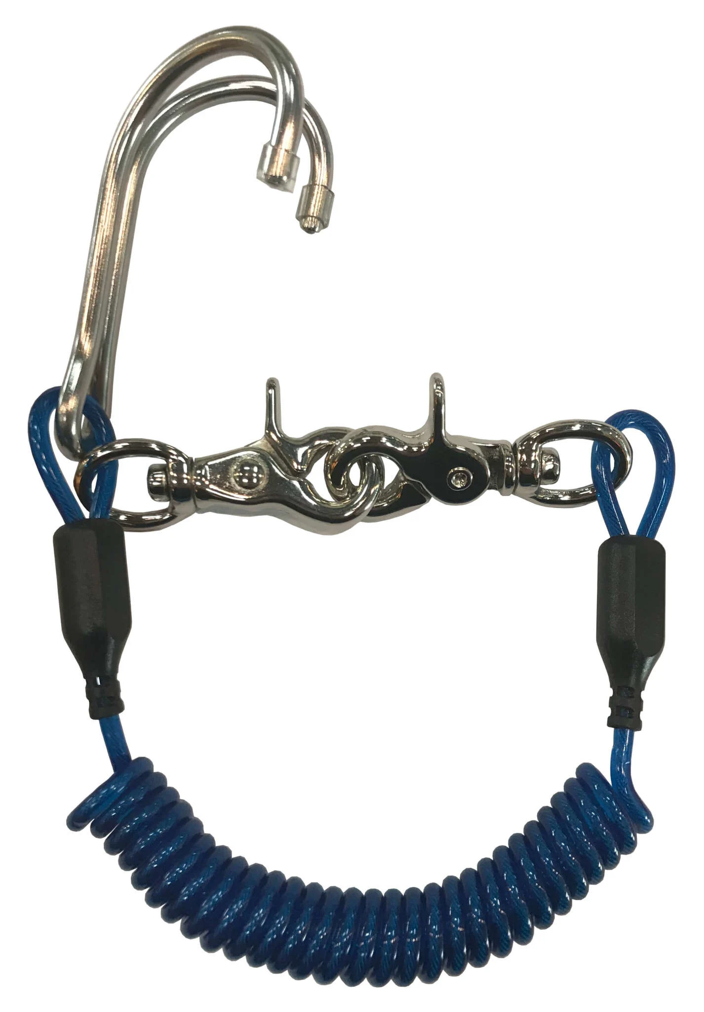 q-dive-reef-hook-with-spiral-qd-rh-be LOOP STRAP DOUBLE HOOK - Image 1